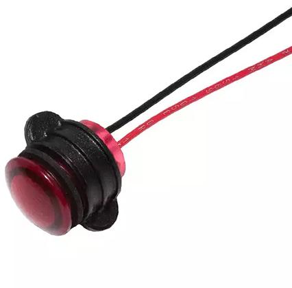 Visual Communications-CNX714C200FVW Panel Mount Indicators Panel Mount Indicator Round 14mm LED FV Wire Red MS