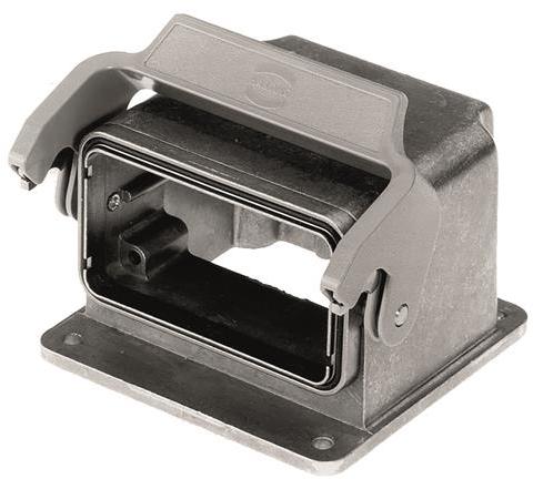 HARTING-09304100971 Adattatori Shrink Boot Housing 90° 10B Shell Size Die Cast Aluminum Single Lock Han-Drive®