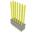 Conn Board Stacker HDR 12 POS 2mm Solder ST Top Entry Thru-Hole Bulk