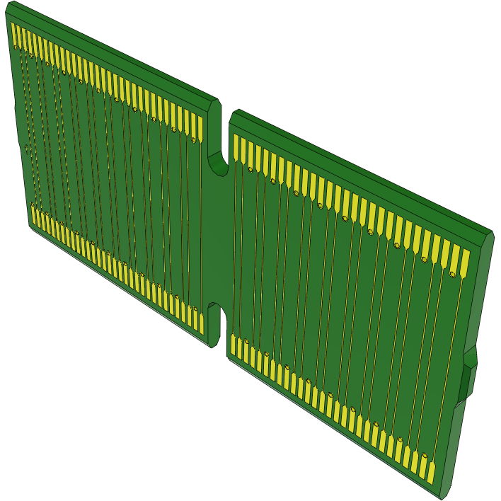 Samtec-HSC8-060-02-30-DP Tarjetas verticales High Speed Riser Card, Hard Gold Plated