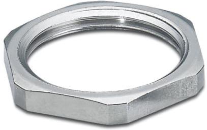 PHOENIX CONTACT-1411262 Kabelzubehör Counter nut, Brass, nickel-plated, for threads Pg48, color silver