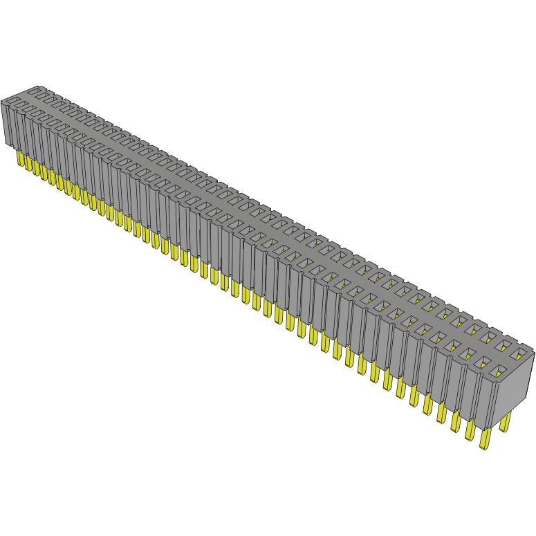 Samtec-SLM-145-01-G-D Connector Headers and PCB Receptacles Conn Socket Strip SKT 90 POS 1.27mm Solder ST Thru-Hole Tube