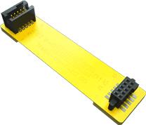 Samtec-TFMDL-05-T-02.00 Flachband Kabelbaugruppen Cable Assembly Data 0.254m Shrouded Header to Socket Strip 10 to 10 POS HDR-SKT Solder-Solder Bulk