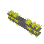 Conn Board Stacker HDR 120 POS 2mm Solder ST Top Entry Thru-Hole Bulk