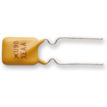Littelfuse-RUEF090 PTC 可自复保险丝 PTC Resettable Fuse 0.9A(hold) 1.8A(trip) 30VAC/30VDC 70A/100A 0.6W 5.9s 0.07Ohm Radial 7.4 X 3 X 12.2mm Bag
