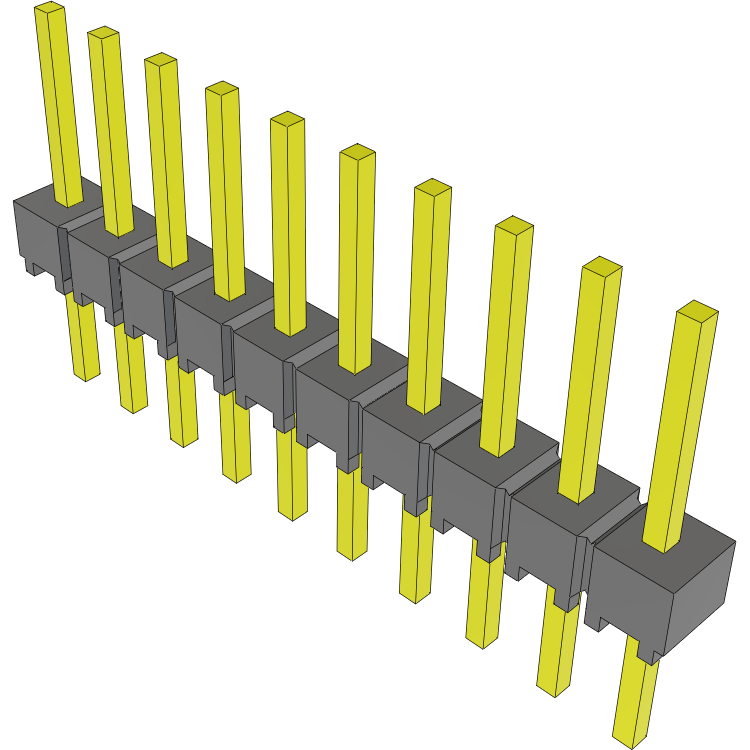 Samtec-MTSW-110-08-G-S-260 Steckverbinderleisten und Leiterplattenbuchsen Conn Unshrouded Header HDR 10 POS 2.54mm Solder ST Top Entry Thru-Hole Bulk