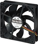 SANYO DENKI-9S1212F401 Compressori e ventole DC Fan Axial Ball Bearing 12V 5V to 13.8V 70.6CFM 30dB 119 X 119 X 25mm