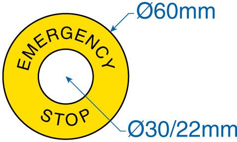 Altech Corporation-2LP41 Accessori interruttori Emergency Stop Legend Plate
