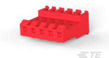 TE Connectivity-640601-5 Connector Headers and PCB Receptacles 640601-5 TE Connectivity Connector Headers and PCB Receptacles 05P MTA156 22AWG RED - Arrow.com