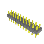 Conn Unshrouded Header HDR 22 POS 2.54mm Solder ST Top Entry Thru-Hole Bulk