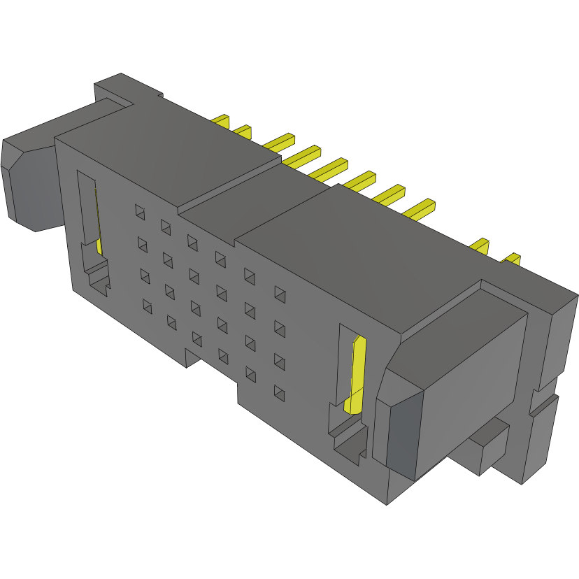 Samtec-MPSC-01-24-01-7.70-03-L-V Steckverbinderleisten und Leiterplattenbuchsen Conn Socket Strip SKT 2Power/24Signal POS 1.88mm/2mm Solder ST Top Entry Thru-Hole PowerStrip™ Tray