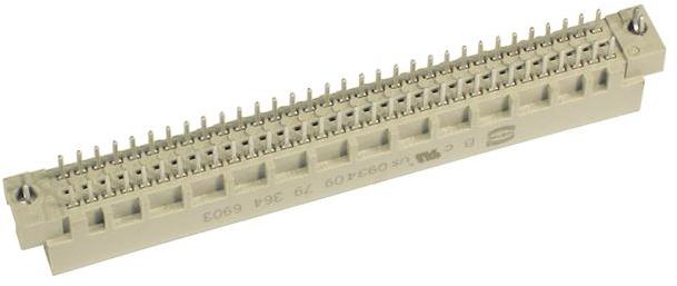 HARTING-09793966903 Blackplane del conector Conn DIN 41612 M 96 POS 2.54mm Solder ST Thru-Hole
