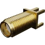 Conn SMA 0Hz to 18GHz 50Ohm Solder ST Edge Mount F Gold SMA Bag