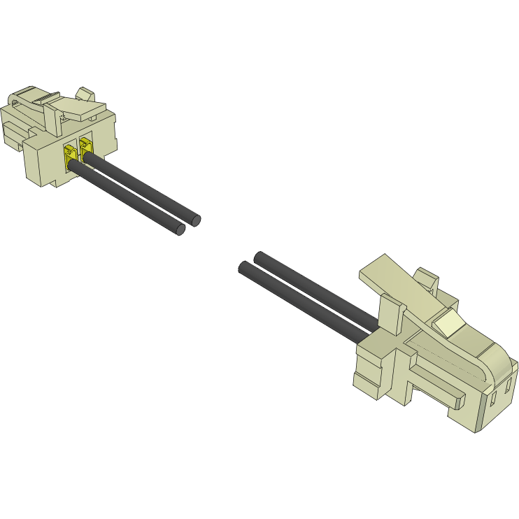 Samtec-S1SS-02-28-GF-12.00-L3 Cable Assembly Other Cable Assembly Discrete Wire 0.304m 28AWG Wire to Board to Wire to Board 2 to 2 POS SKT-SKT Crimp-Crimp Micro Mate™ Bag