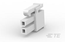 TE Connectivity-106527-2 Einzeladersteckverbinder, Gehäuse Conn Housing RCP 2 POS Crimp ST Cable Mount Natural Package
