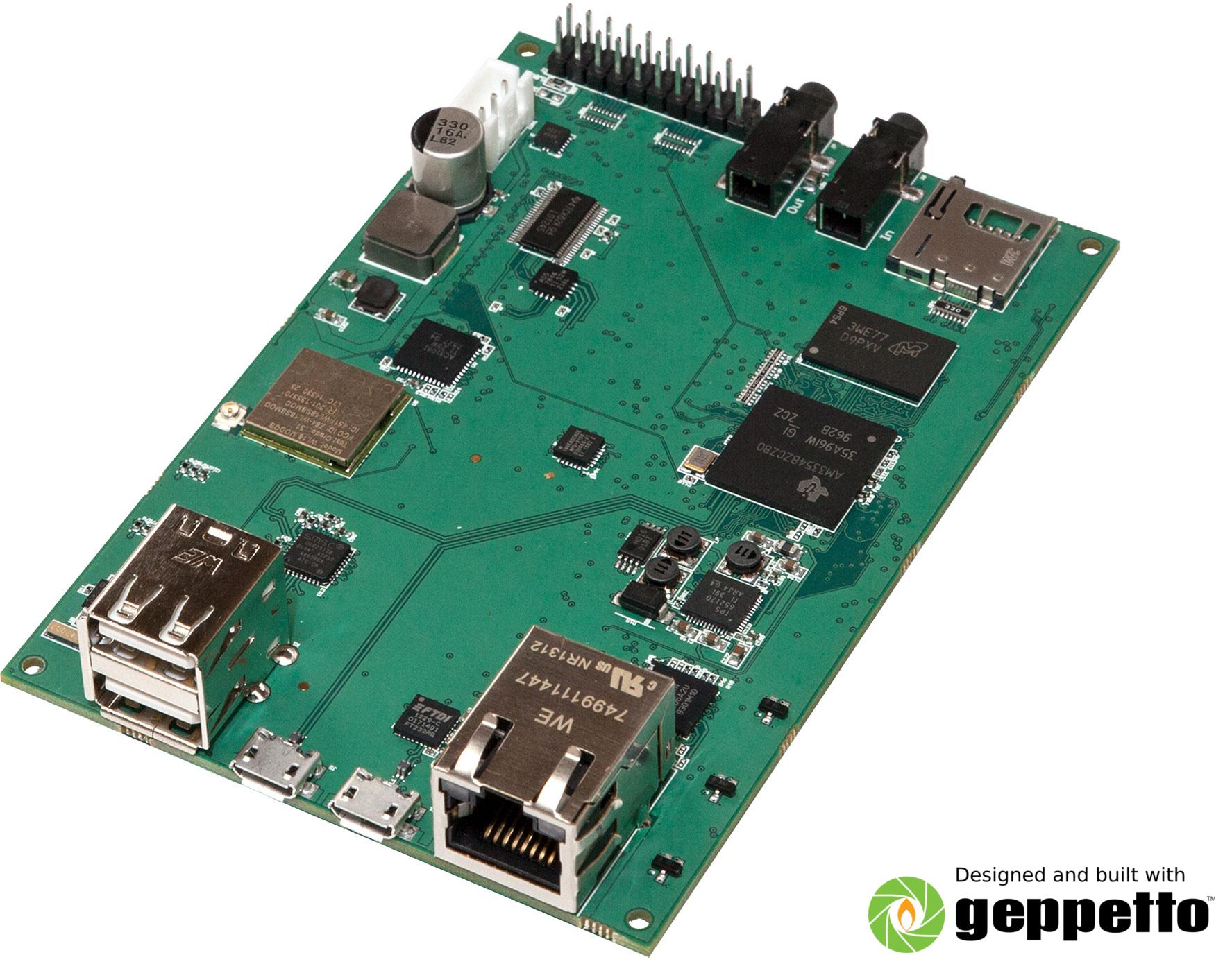 Gumstix, Inc-PKG300100 Single Board Computers - SBCs SBC, 800MHz Texas CPU 512MB DDR3L 10Mbps/100Mbps/1000Mbps