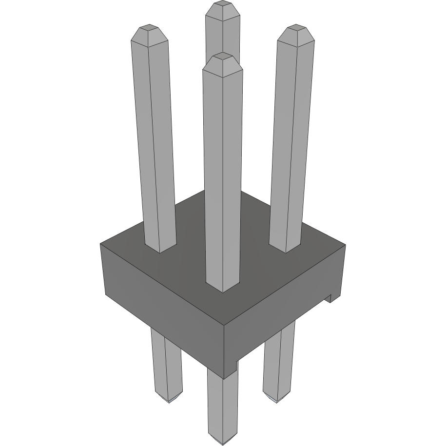 Samtec-MTMM-102-06-T-D-200 Connector Headers and PCB Receptacles Conn Unshrouded Header HDR 4 POS 2mm Solder ST Top Entry Thru-Hole Bulk