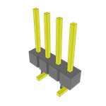 Conn Unshrouded Header HDR 4 POS 2.54mm Solder ST Top Entry SMD Tube