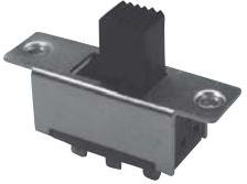 NIDEC Copal Electronics-MFS201N-Z Switch Slide Switch Slide ON ON DPDT Top Slide 1A 125VAC 30VDC Solder Lug Panel Mount