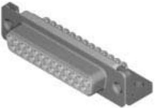 ITT Corporation-DEM-9S A176 A197 Steckverbinder, D-Sub Conn D-Sub SKT 9 POS Solder Cup Panel Mount 9 Terminal 1 Port