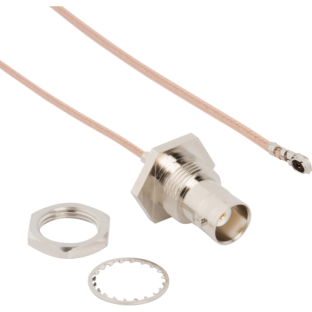 Amphenol RF-095-850-210-150 Kabelbaugruppen Koaxial Cable Assembly Coaxial 0.15m AMC to BNC F-M Bag