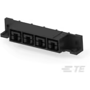 TE Connectivity-556882-4 Cabezales del conector y receptáculos PCB Conn Wire to Board RCP 4Power POS 11.18mm Solder RA Thru-Hole Box