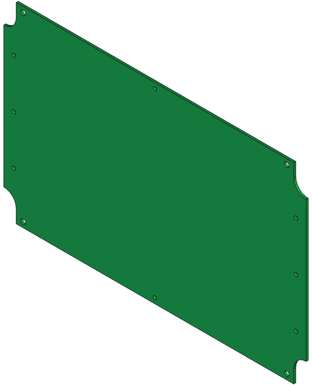 Hammond Manufacturing-1554VPL null Galvanized Steel Inner Panel For 1554/55 B