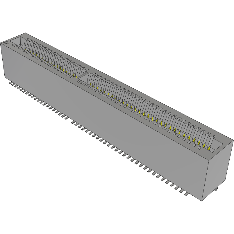 Samtec-MEC1-150-02-S-D-A-FR Conector de borde de tarjeta 1.00 mm Mini Edge Card Socket, Vertical