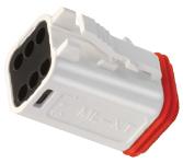 Molex-93445-4206 Einzeladersteckverbinder, Gehäuse Conn Housing PL 6 POS Crimp ST Cable Mount White Bag