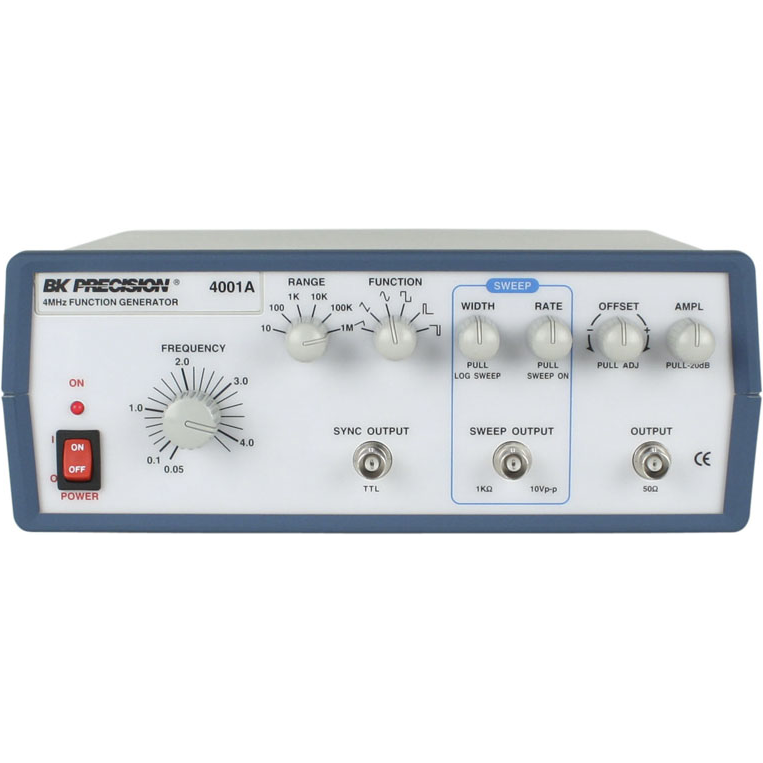 B&K Precision-4001A Signal Generators 4MHz Sweep Function Generator with Dial