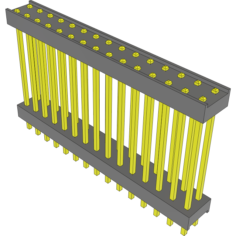 Samtec-DW-15-11-G-D-820 Piastre connettori e prese PCB Conn Board Stacker HDR 30 POS 2.54mm Solder ST Top Entry Thru-Hole Bulk