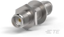 TE Connectivity-1054881-1 Raccordement FR Conn SMA Adapter 0Hz to 18GHz 50Ohm ST Panel Mount RCP/RCP Gold Over Copper Package