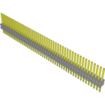 Conn Unshrouded Header HDR 48 POS 1.27mm Solder ST Top Entry Thru-Hole Tube