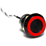 Bulgin Limited-MC22MCBRG Switch Push Button Switch Push Button ON (OFF) DPDT Flush Round Button 0.5A 24VDC Momentary Panel Mount Wire Lead Bulk