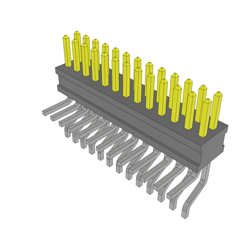 Samtec-FTSH-113-01-F-MT Steckverbinderleisten und Leiterplattenbuchsen Conn Unshrouded Header HDR 26 POS 1.27mm Solder RA Side Entry SMD/Thru-Hole TIGER CLAW™ Tube