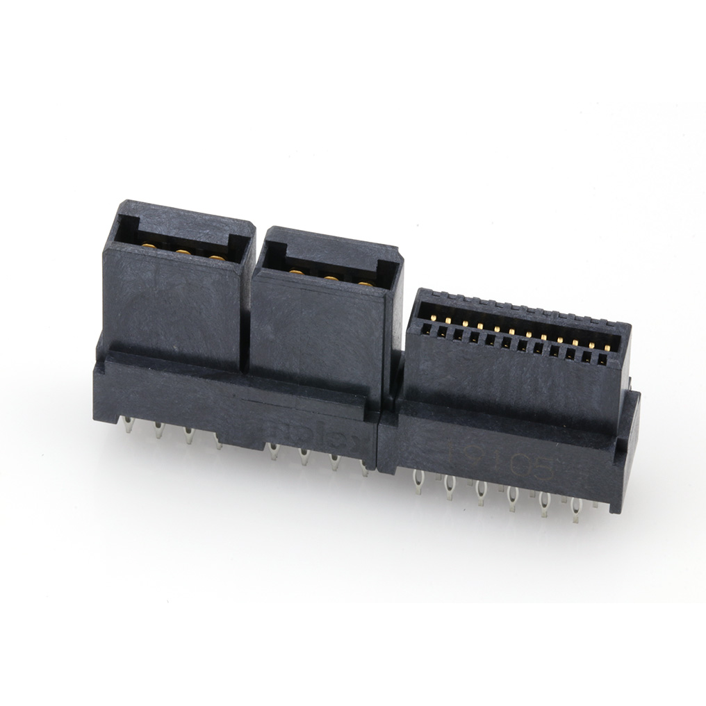 Molex-0461144241 Connector Headers and PCB Receptacles Conn Board to Board RCP 4Power/24Signal POS 2.5mm/1.27mm Press Fit ST Top Entry Thru-Hole EXTreme LPHPower Tube