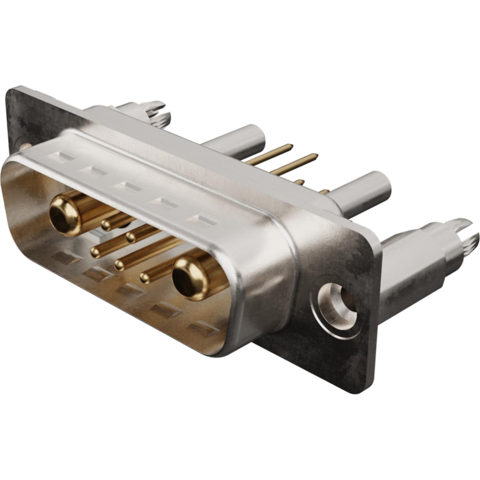 Molex-1731070371 Steckverbinder, D-Sub Conn D-Sub M 2Power/5Signal POS 1.37mm Solder ST Thru-Hole 7 Terminal 1 Port Carton