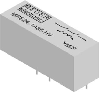 Standex-Meder Electronics-MRE24-1A85-HC Reed-Relais Reed Relay 24VDC 1.4KOhm 1A SPST-NO(30x10x13)mm THT Dry