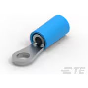 TE Connectivity-50881 Connector Terminals PIDG Ring Tongue Terminal 14-16AWG Copper Blue 20.65mm Tin Loose