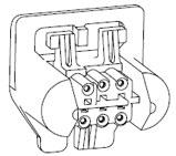 Molex-45579-0008 Gaine de câblage de raccordement discret Conn Housing F 8 POS 2.5mm Crimp ST Panel Mount Black SPOX BMI™ Bag