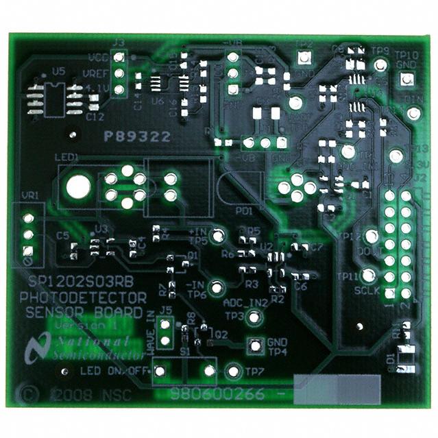 Texas Instruments-SP1202S03RB-PCB/NOPB Sensor Development Boards und Kits PHOTODETECTOR SENSOR BOARD,6.6 CM X 6.35 CM BOARD SIZE