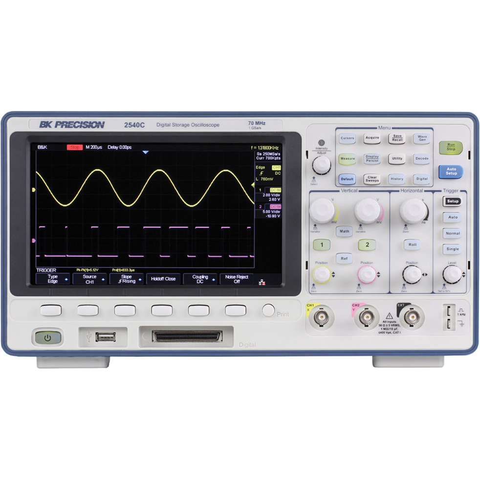 B&K Precision-2540C Oszilloskope Digital Bench 2-CH RS232/USB Interface Box