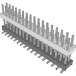Conn Board Stacker HDR 34 POS 2.54mm Solder ST Top Entry SMD Tube
