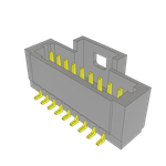 Conn Shrouded Header (4 Sides) HDR 9 POS 1mm Solder ST SMD T/R
