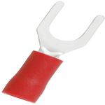 Fork Terminal 16-22AWG Copper Red 21mm Tin Loose