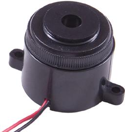 Mallory Sonalert Products-PL-20A35EWQ 音频指示器及警示器 Audio Indicator Piezo 3VDC 24VDC 10mA 12VDC 95dBA 3000Hz to 4000Hz Flange Mount Wire Lead Bulk