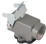 Molex-936010628 Connector Accessories Connector Accessories Bulkhead Housing Right Angle Polyester Gray Powder GWconnect® Bag