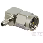 Conn SMA M Crimp RA Cable Mount Gold