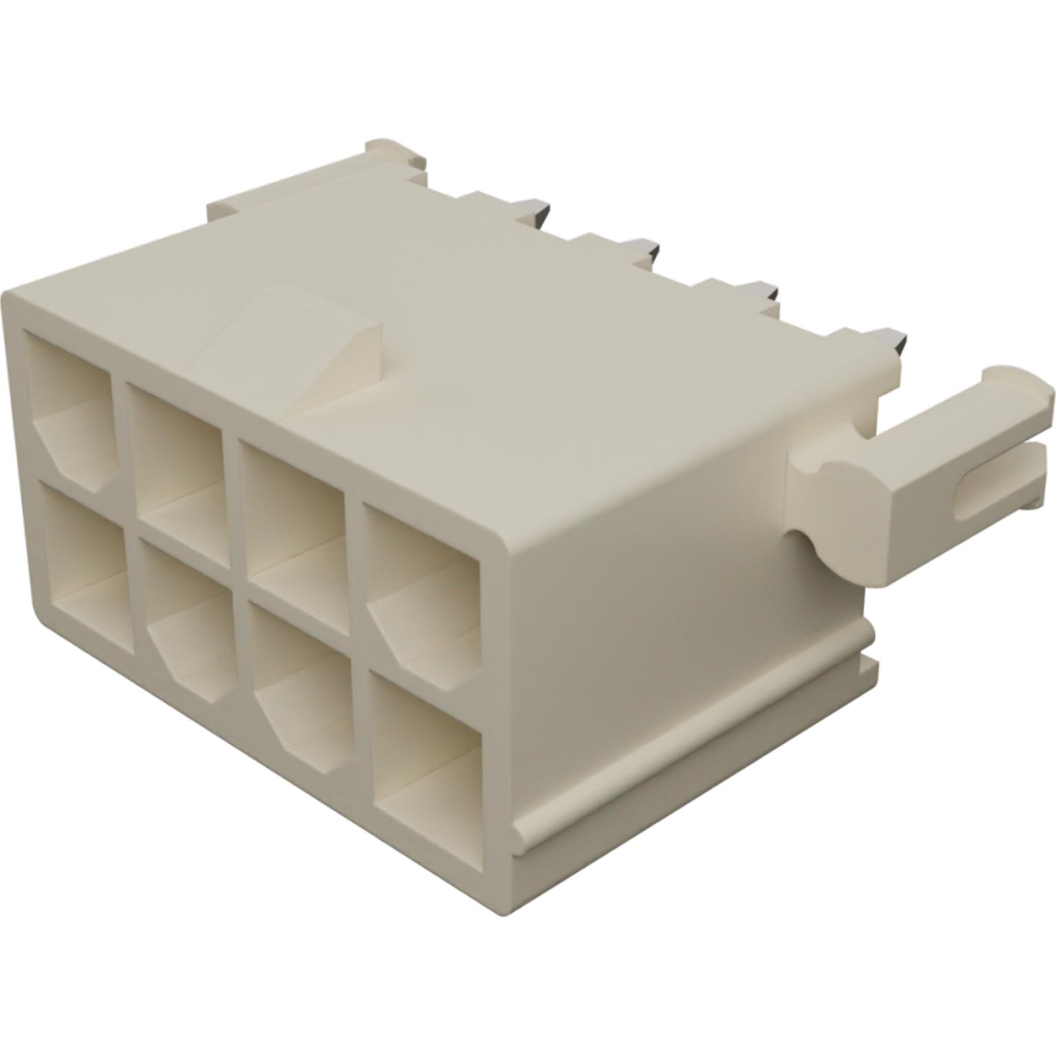 Molex-44472-0853 Steckverbinderleisten und Leiterplattenbuchsen Conn Wire to Board HDR 8Power POS 4.2mm Solder ST Top Entry Thru-Hole Mini-Fit HCS Tray