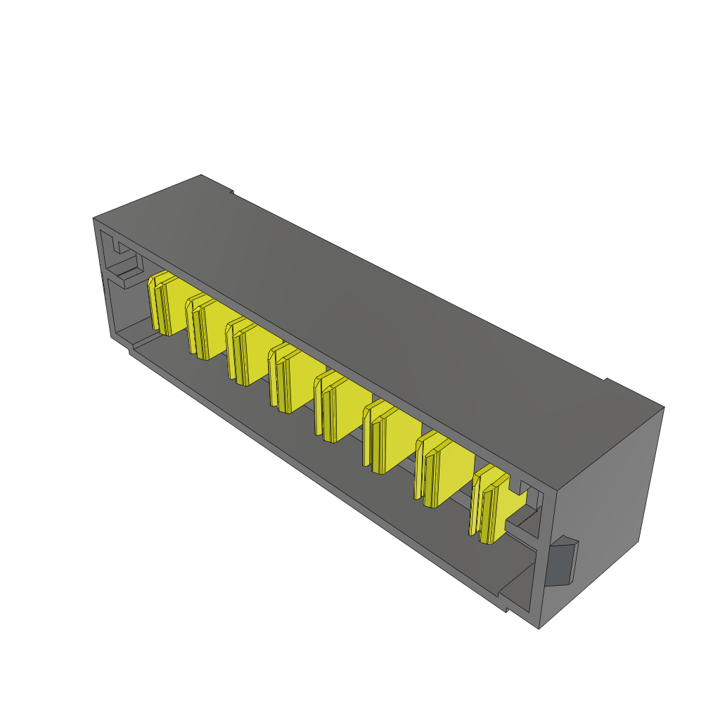 Samtec-MPT-08-6.30-03-T-V Steckverbinderleisten und Leiterplattenbuchsen Conn Terminal Strip M 8Power POS 1.88mm/3.12mm Solder ST Top Entry Thru-Hole PowerStrip™ Tray